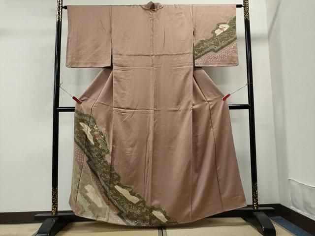 平和屋着物●本塩沢　吉祥文　正絹　逸品　CAAS8674vf 平和屋着物○本塩沢 吉祥文 正絹 逸品 CAAS8674vf