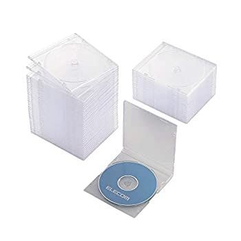 【中古】 エレコム DVD CDケース プラケース スリム 1枚収納 50枚枚パック クリア CCD-JSCS50CR