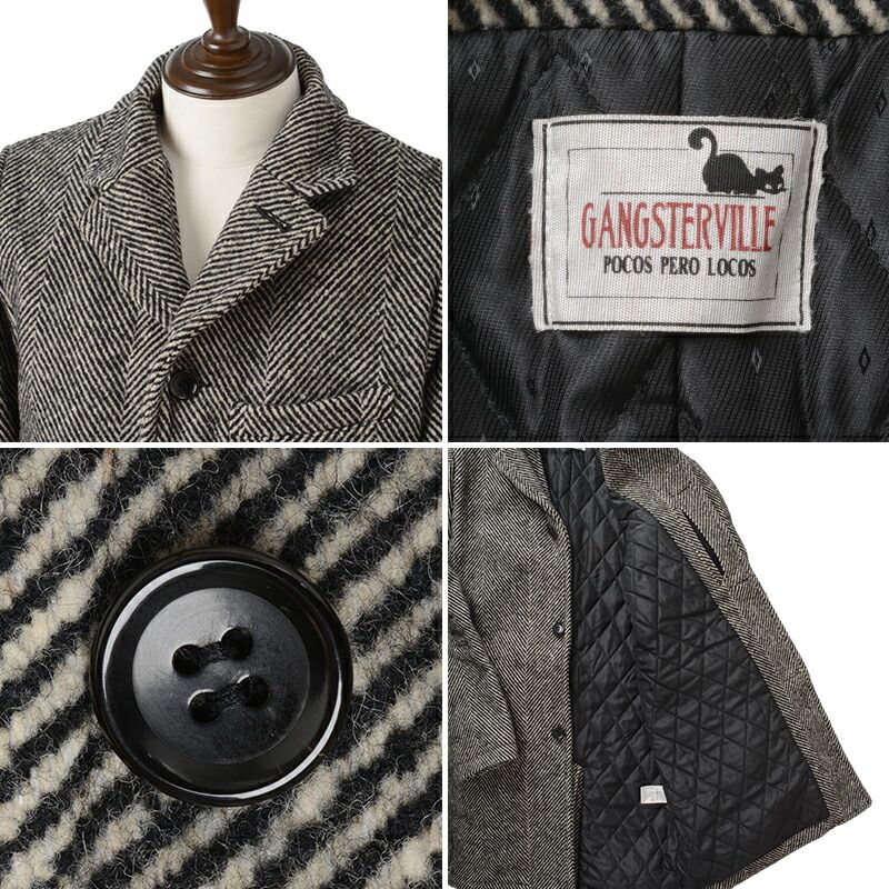 【ギャングスタ―ビル】チェスターコート ギャングスタービル チェスターコート GANGSTERVILLE SPEAKEASY - COAT
