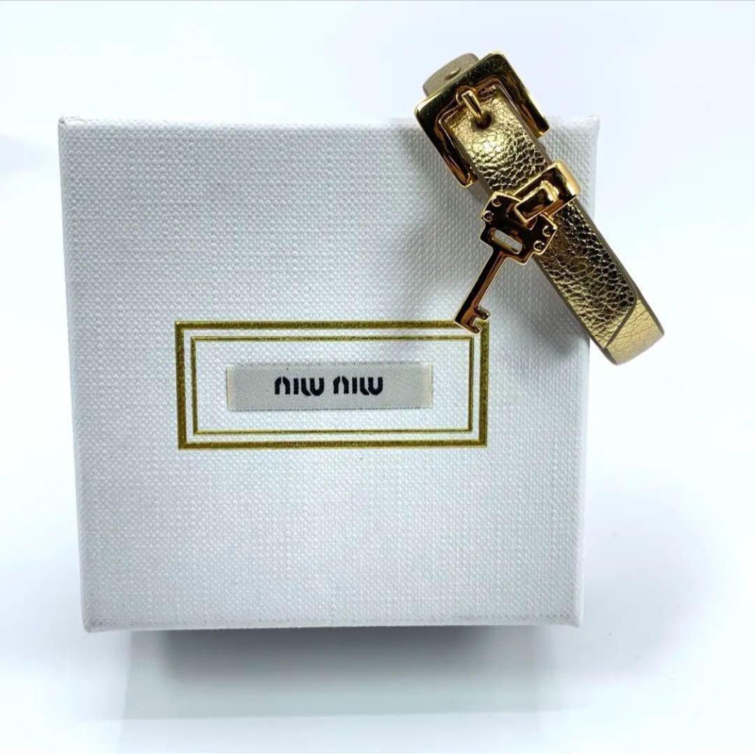 極美品　MIU MIU　ミュウミュウ　ゴールド　ブレスレット　鍵 極美品 MIU MIU ミュウミュウ ゴールド ブレスレット 鍵