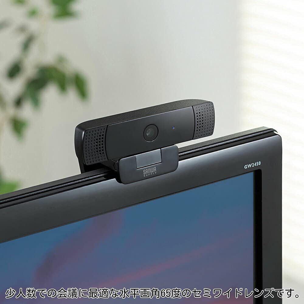 カメラ サンワサプライ ステレオマイク内蔵WEBカメラ CMS-V61BK