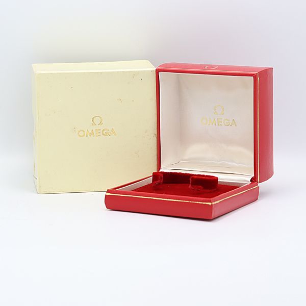 オメガ アンティーク 空箱/BOX 腕時計用 レッドカラー レディース