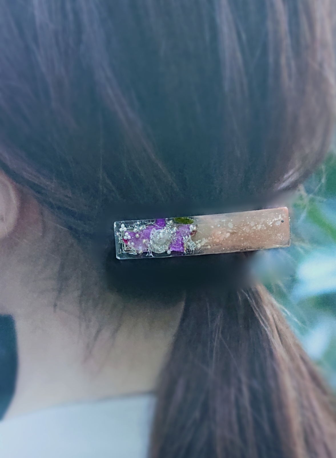 【ヘアクリップ】蘭のヘアクリップ