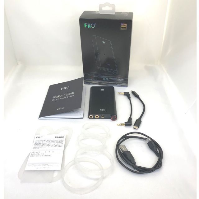 アウトレット品 Fiio USB DAC内蔵ポータブルヘッドホンアンプ FIO-Q3-MQA