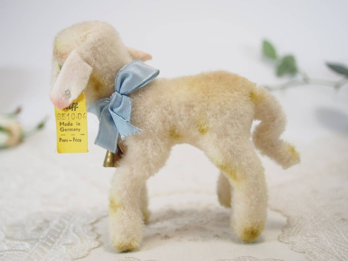 シュタイフ　Lamby 10cm ひつじ　ランビー 送料無料☆シュタイフ☆Lamby 10cm オールID's完品☆(最小サイズ