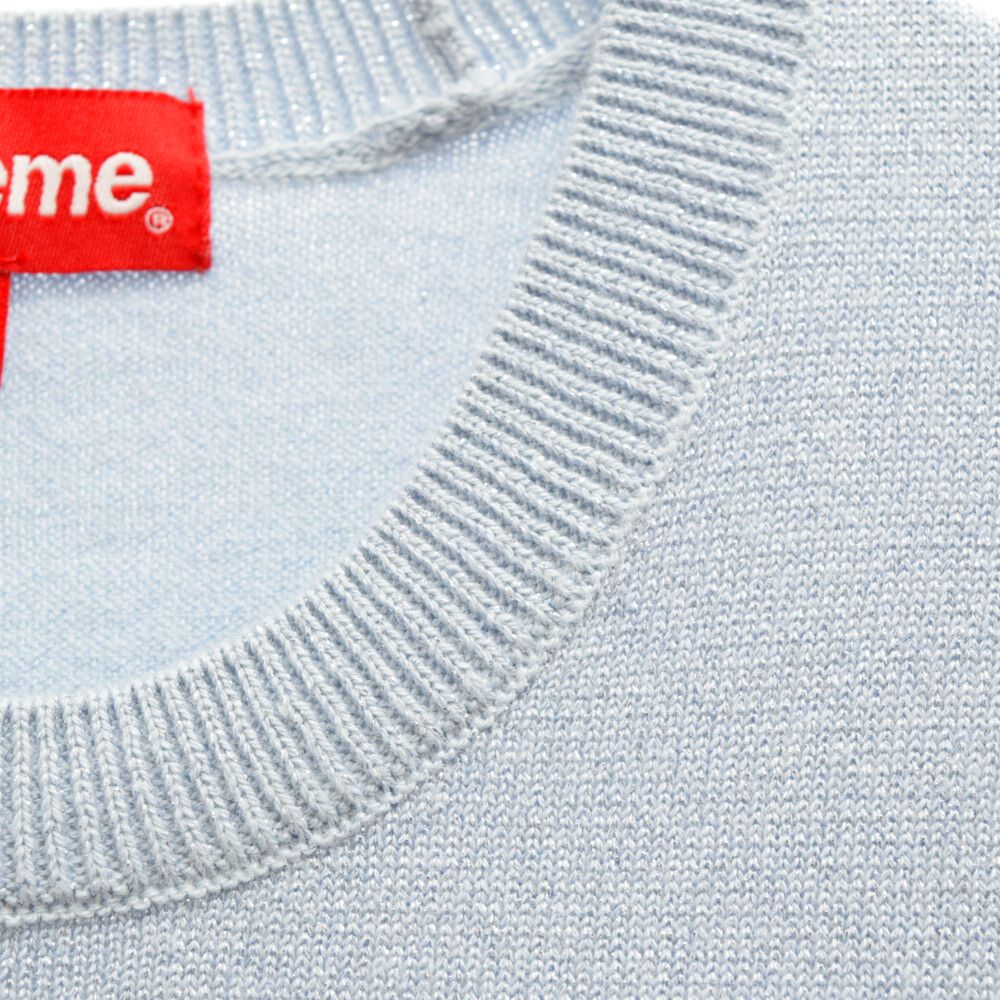 SUPREME (シュプリーム) 23SS Metallic L/S Top メタリックラメ ニット 