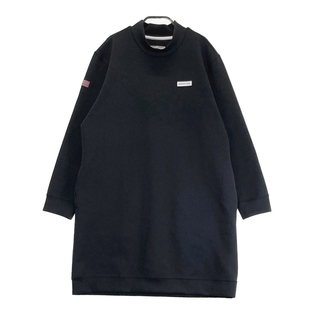 ブリーフィング ゴルフ 3Dロゴ ワンピース グレー Lモックネック
