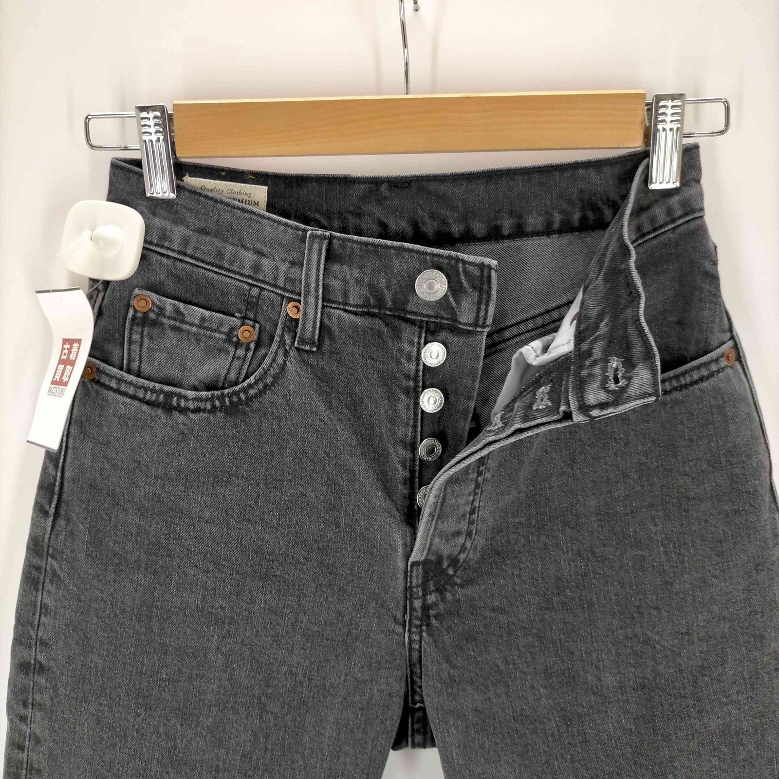 リーバイス Levis 別注 501 CROP GRAYWORN IN デニムパンツ レディース