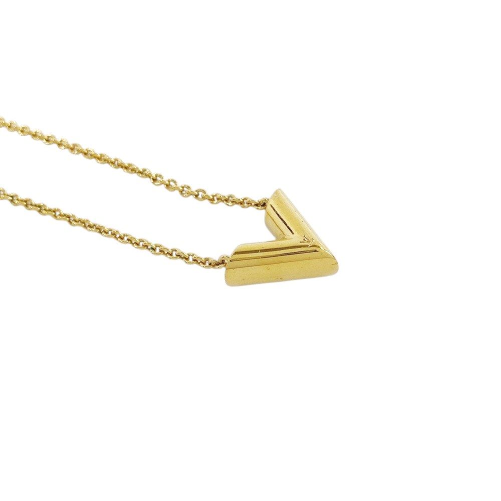 □美品□ ルイヴィトン エセンシャル V ネックレス アクセサリー GP  