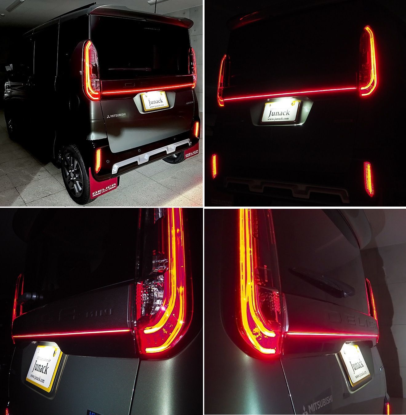M s 三菱 デリカミニ B34A B35A B37A B38A 2025.5- Junack LEDZARD リ ザード TC LED テール イルミネーション ジュナック 社外 パーツ 部品 イルミ LEDラインバー LEDバー LZR-TC-M2