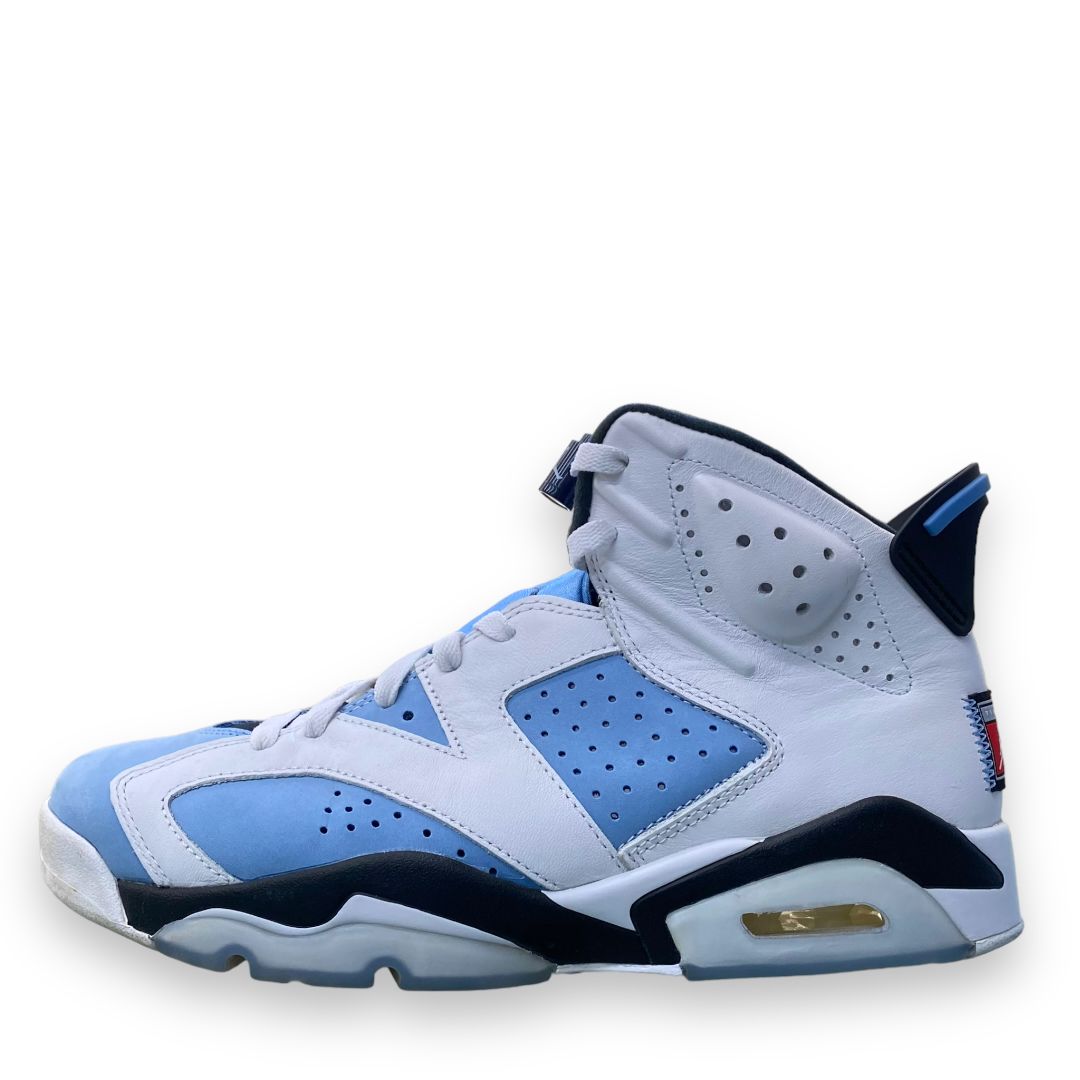 27.5cm NIKE AIR JORDAN 6 RETRO UNC スニーカー ライトブルー - メルカリ