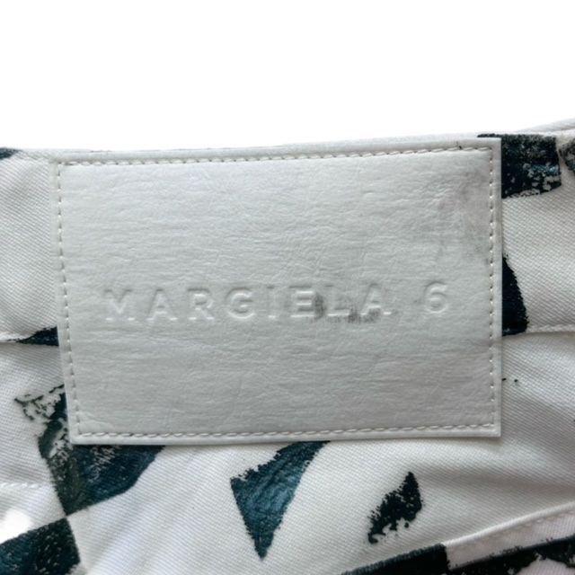 エムエムシックス メゾンマルジェラ MM6 Maison Margiela スリムパンツ チェス盤柄 5 pockets S052-MM6 RTW  AVP 36 ホワイト 白 S62LB0077□GY33 - メルカリ