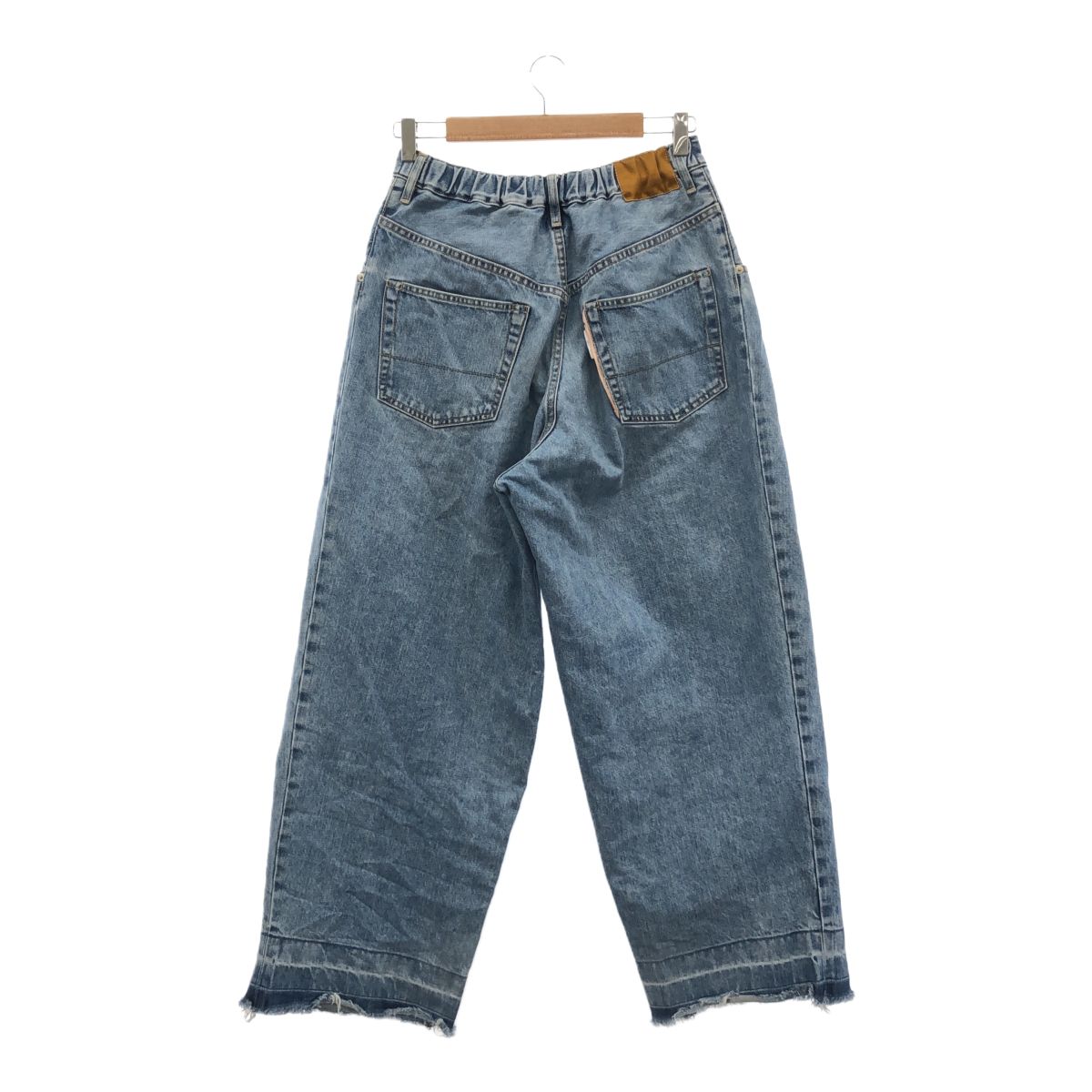 NEONSIGN ネオンサイン サイズ46 UNHEMMED WIDE DENIM SLACKS 