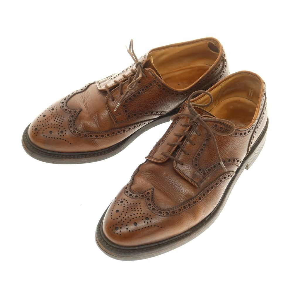 クロケットアンドジョーンズ CROCKETT-JONES PEMBROKE ウイングチップ ドレスシューズ ブラウン サイズ8 1|2E メンズ