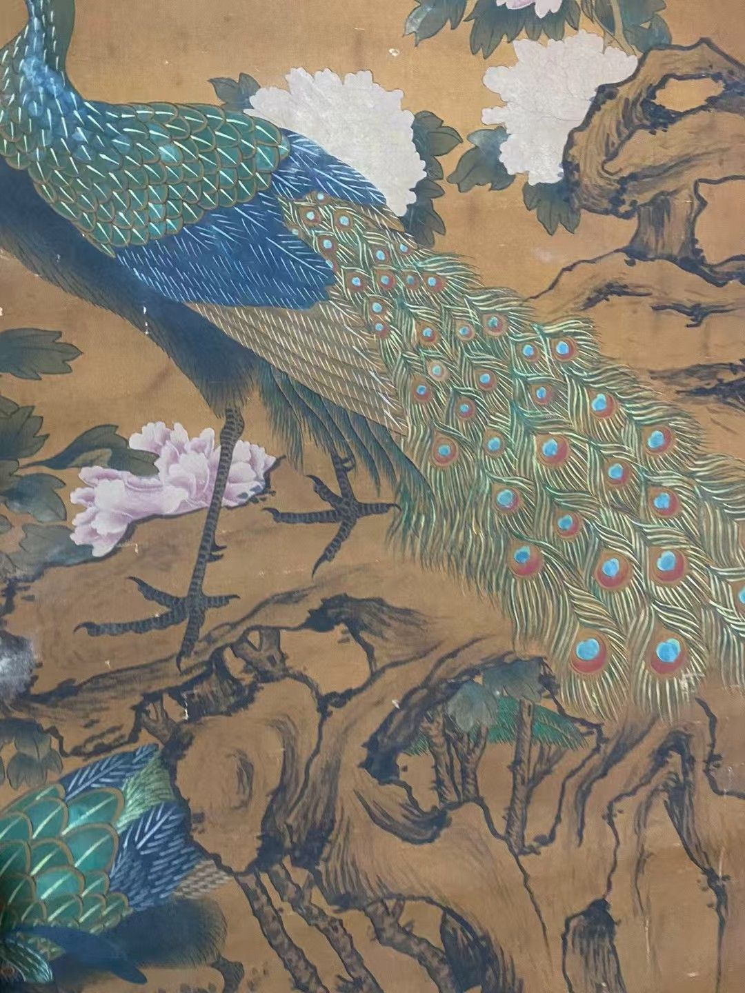 中国古美術 大清雍正 花鳥画 花入 中国古美術.精品三尺中堂画.宋徽宗花鳥画.手描きの作品.材質絹布