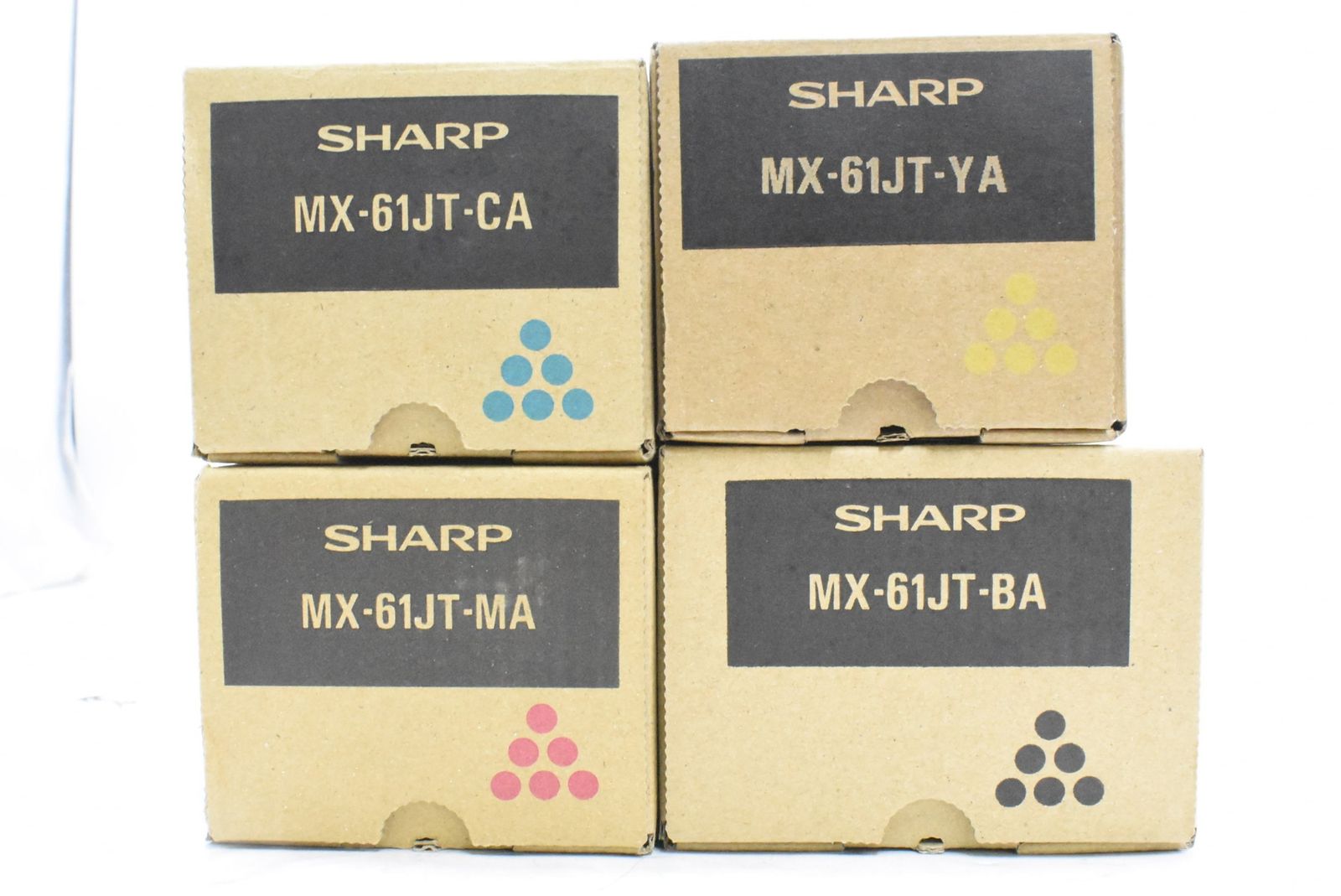 シャープ 純正 トナー MX-61JT-BA CA MA YA 4色 シアン マゼンタ イエロー ブラック ITRUIE5OPALI-D-N24-byebye