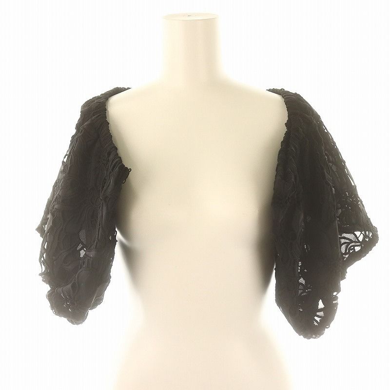 ジェンヌ JENNE 24SS ラグジュアリーレーススリーブボレロ シアー 刺繍 F 黒 ブラック /DO ■OS 人気・おすすめ｜省スペース設計・旅行向けにおすすめ お得商品 プライバシー配送 期間限定入荷
