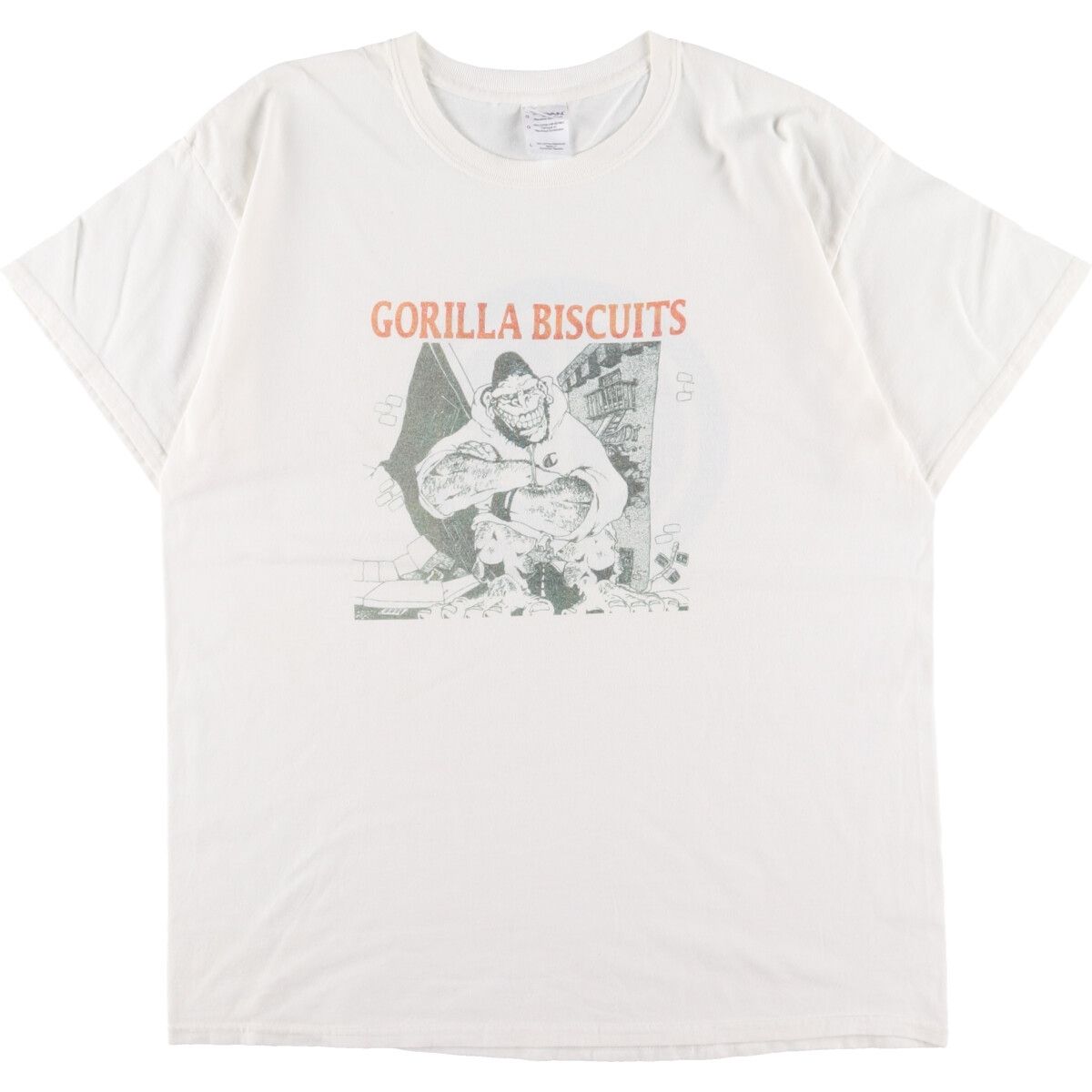 古着 ギルダン GILDAN GORILLA BISCUITS ゴリラビスケッツ 両面プリント バンドTシャツ バンT メンズL/eaa350381  - メルカリ