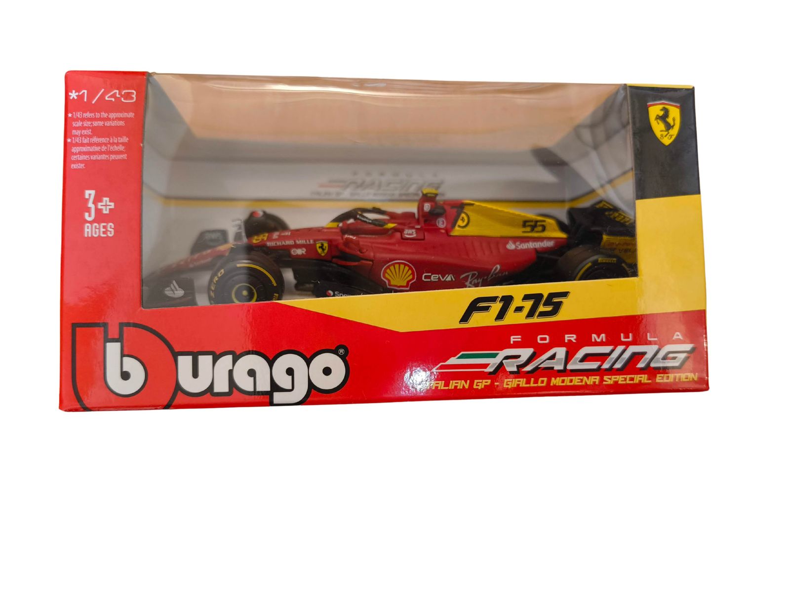 ★1/43★フェラーリ F1-75★カルロス・サインツ★2022 イタリアGP★ スクーデリア フェラーリ F1-75 No.55 優勝者 イギリス GP