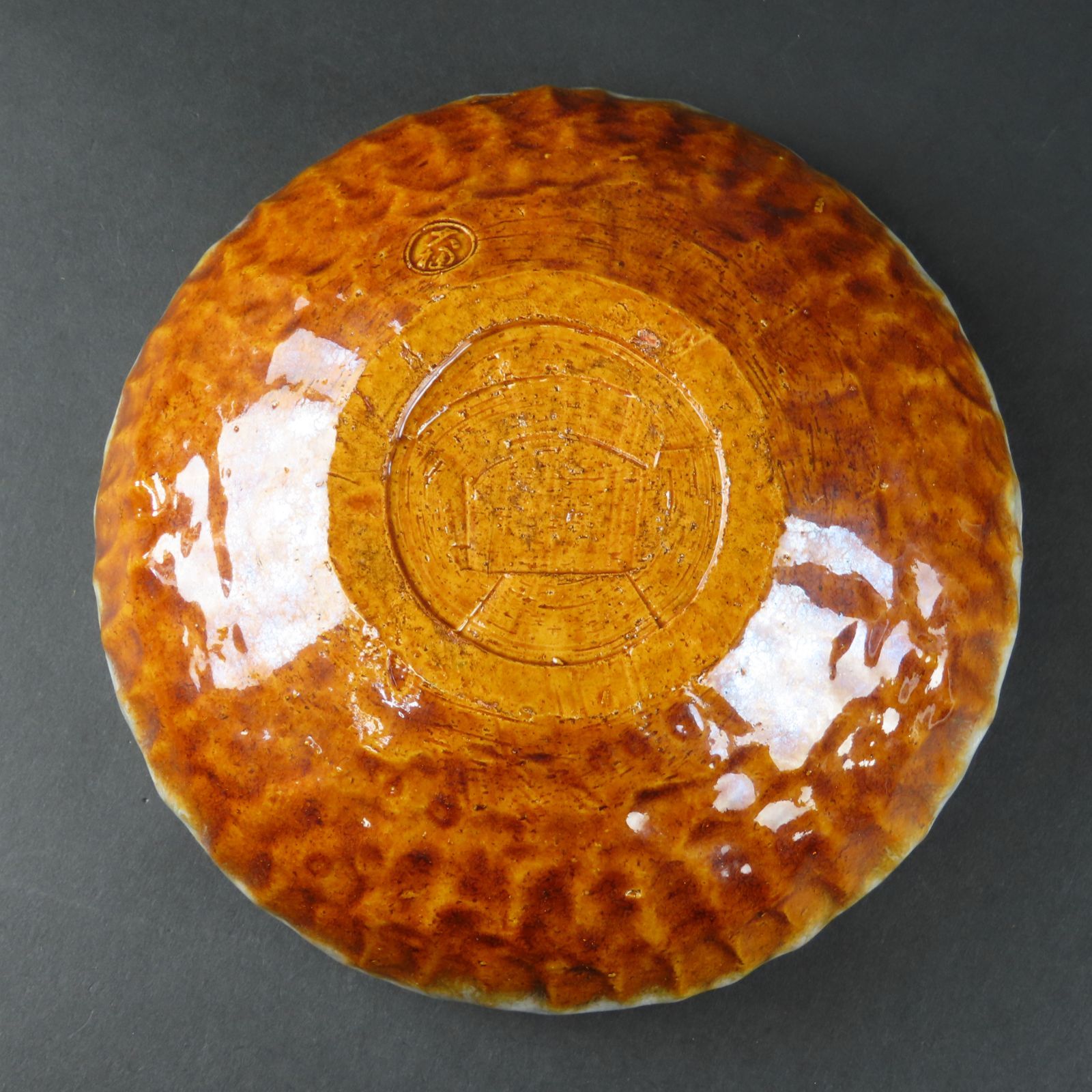 0159 美品 大樋長阿弥 大樋焼 菓子器 真作保証 在銘 共箱/大樋長