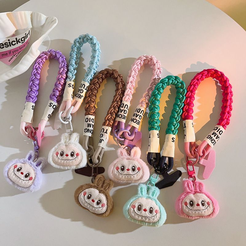ラブブ labubu ハンドメイド ストラップ キーホルダー 眩しく