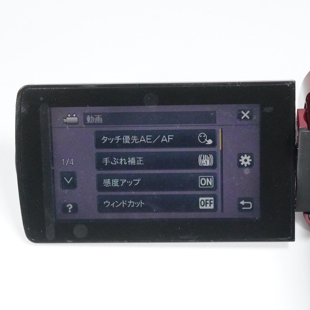 値下★JVC Victor Everio GZ-HM460-R レッド 元箱あり JVC Victor Everio GZ-HM460-R レッド 元箱 動作OK 1週間保証