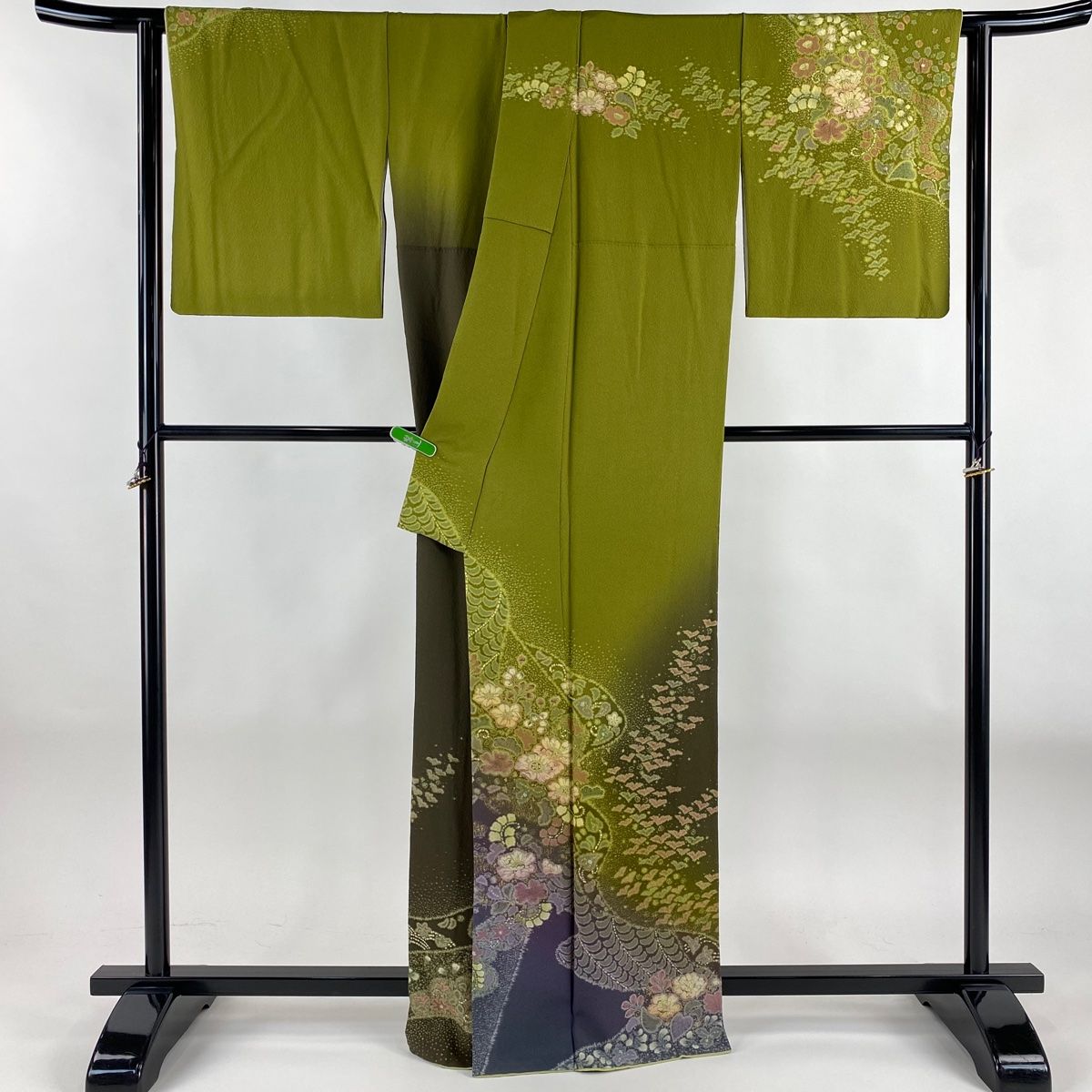 訪問着 身丈164.5cm 裄丈68cm L 袷 吉乃一廉 落款 辻が花 金彩