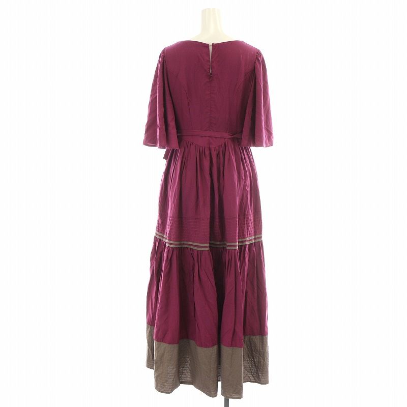 Her lip to 1233305016 Montpellier Bell-Sleeve Dress ワンピース ロング 半袖 ピン