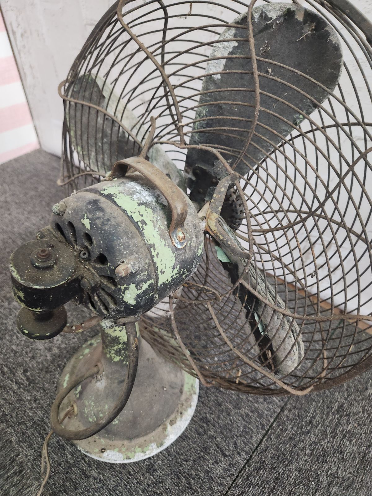 芝浦製作所 扇風機 レトロ 鉄製 アンティーク ヴィンテージ