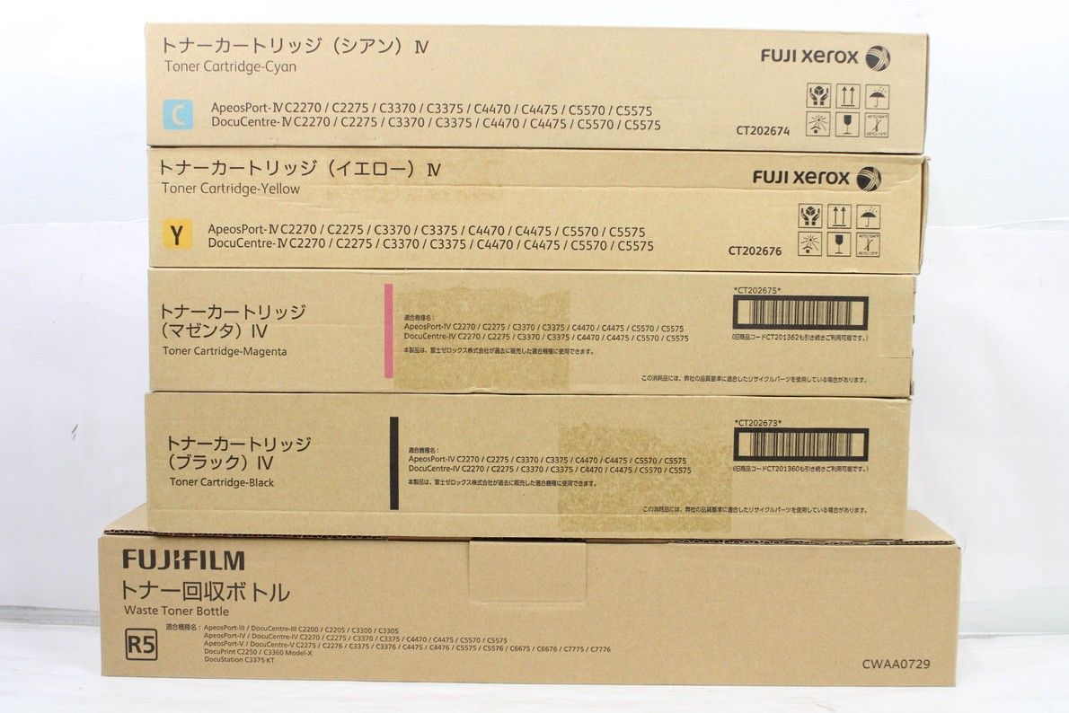 未使用 フジゼロックス 純正 トナー CT202673/74/75/76 4色