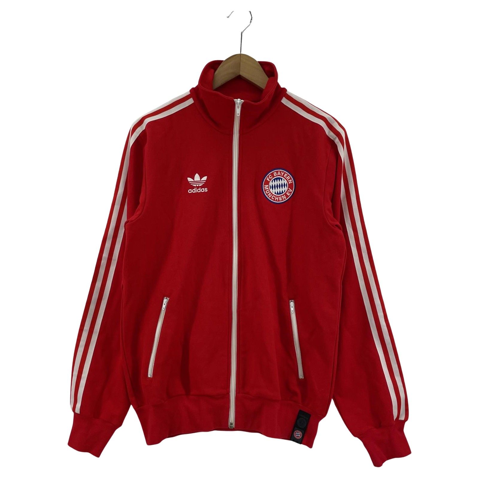 adidas アディダス FC BAYERN MUNCHEN EV サイドライン トラックジャケット sizeM/レッド