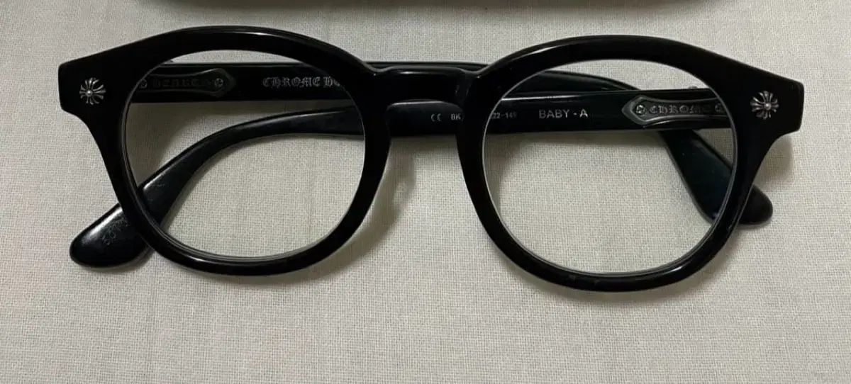 Chrome Hearts クロムハーツ ベイビー ブラック ウェリントン メガネ