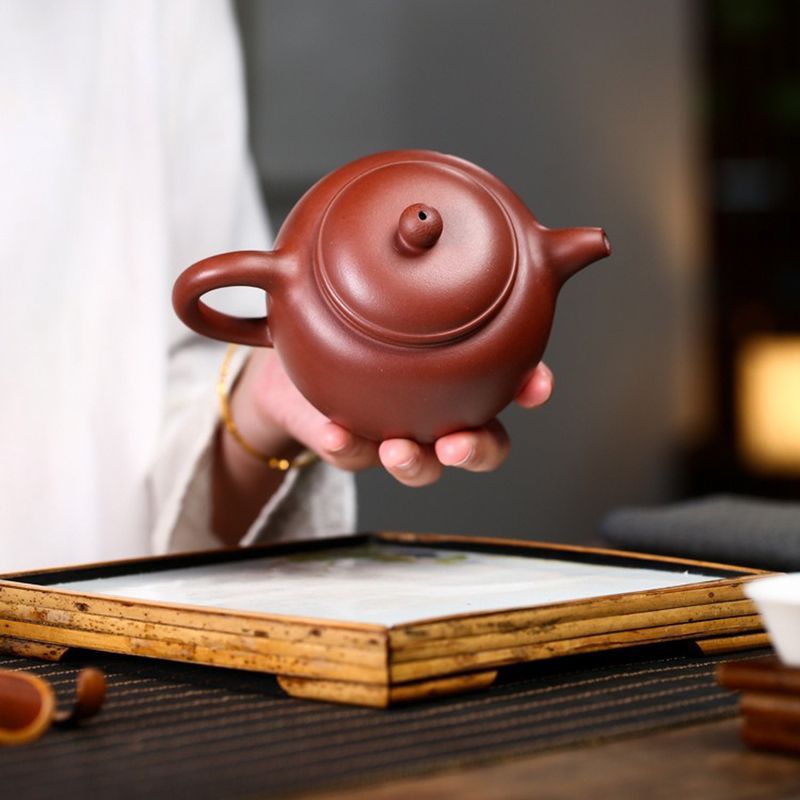 中国茶壷 急須 紫砂壺 紫砂茶器 紫砂壺急須 煎茶器 茶道具 朱泥紫砂