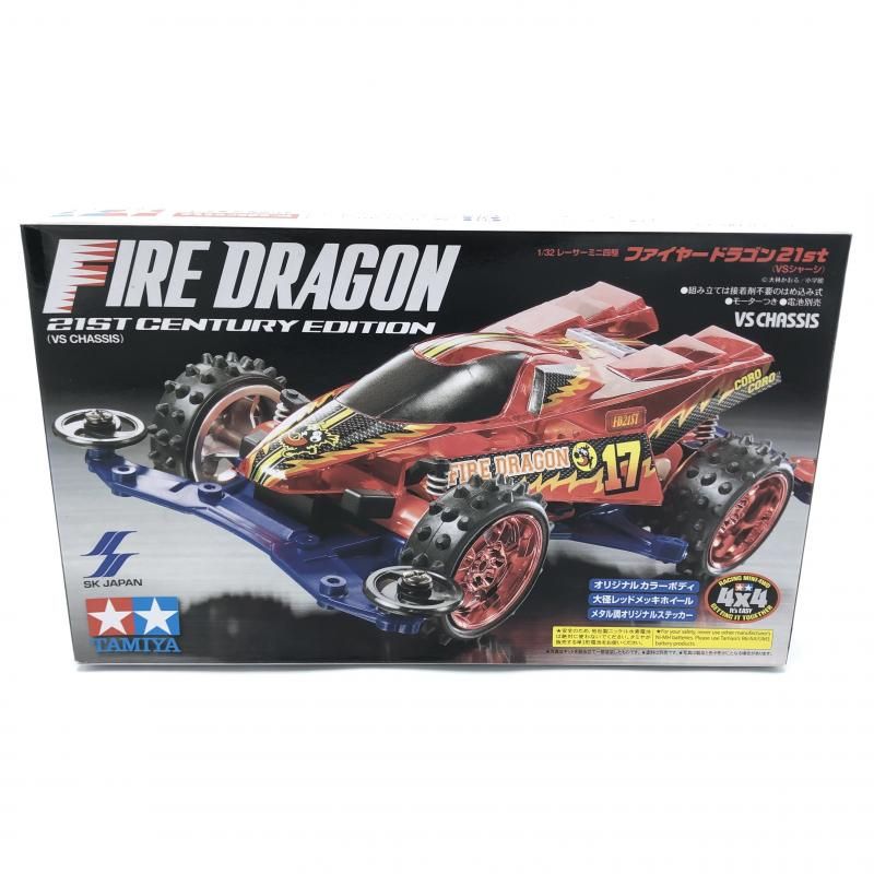【中古】ﾀﾐﾔ 1/32 ﾚｰｻｰﾐﾆ四駆 ﾌｧｲﾔ-ﾄﾞﾗｺﾞﾝ21st(VSｼｬｰｼ) ｸﾘﾔｰﾚｯﾄﾞ 未開封品[13]