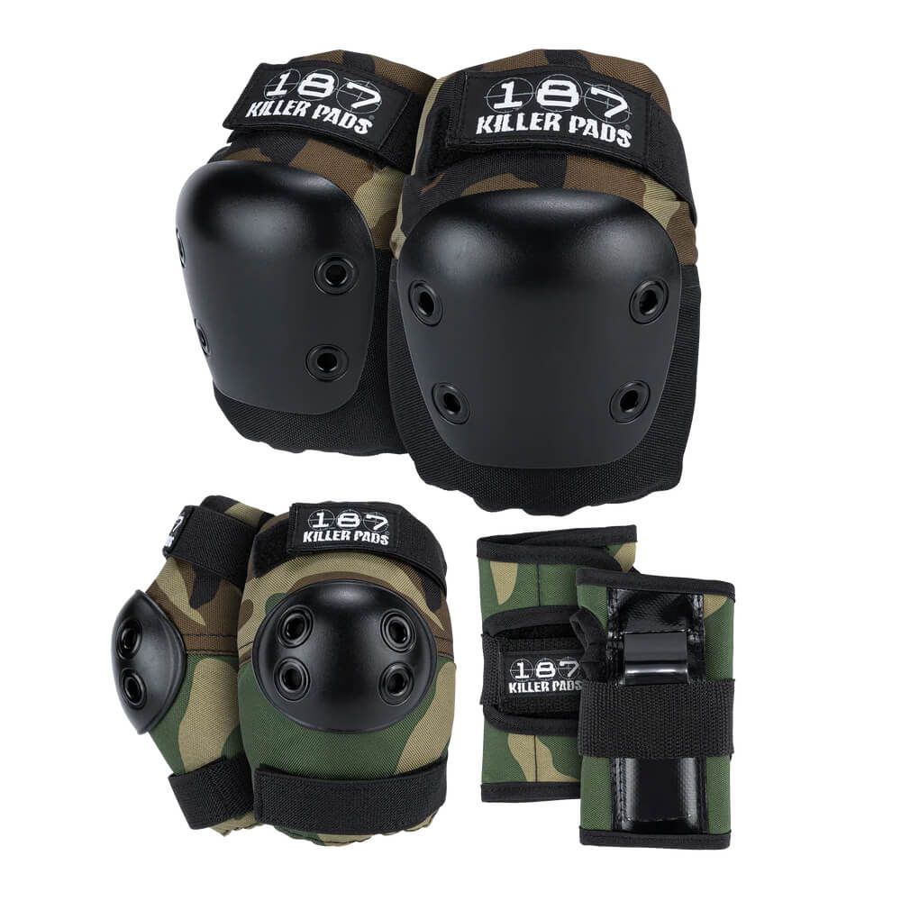 絶対にお買得! 187 KILLER PADS KIDS PADSET ワンエイトセブンキラーパッド 子供用パッドセット JUNIOR SIX PACK CAMO プロテクター セーフティーギア スケートボード スケボー