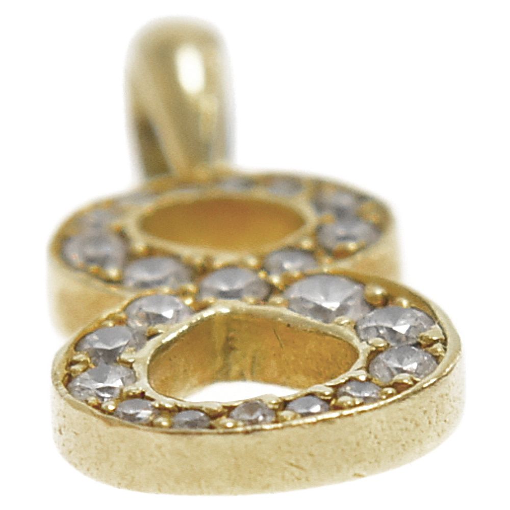 アイファニー K18 ダイヤモンド ナンバー8 ネックレス チェーン 18k EYEFUNNY アイファニー ネックレストップ ダイヤモンド ナンバー