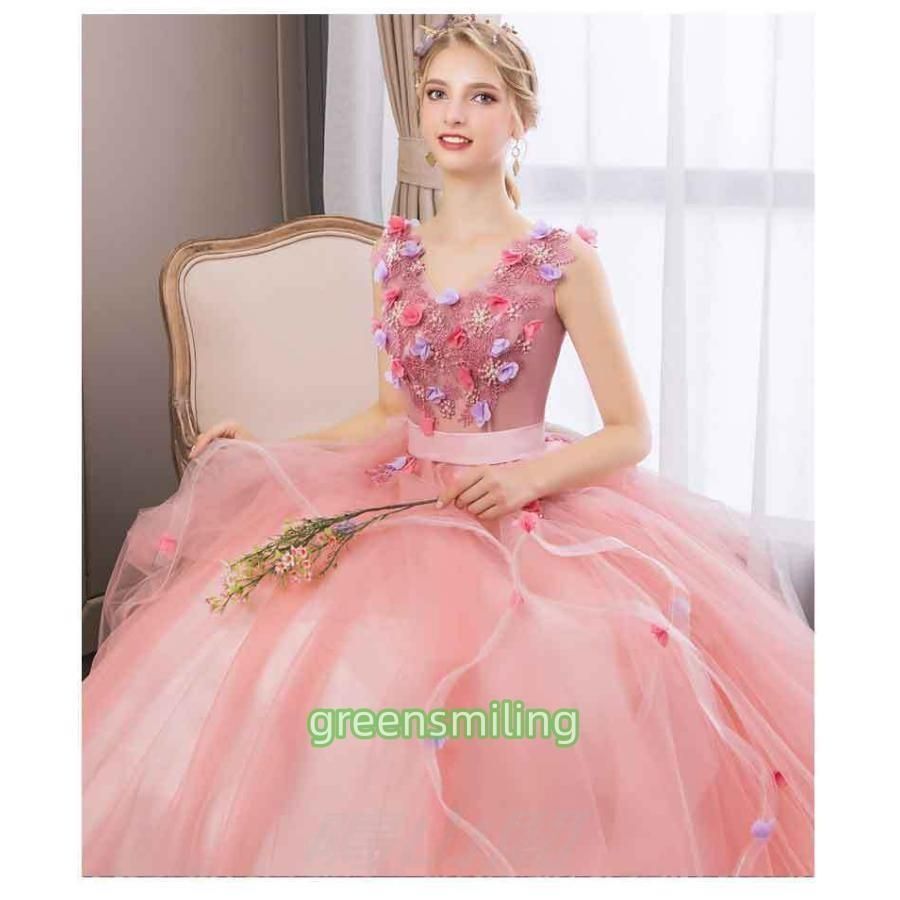 ドレス 演奏会用ドレス ウェディング ロングドレス パニエ付き 演奏会 コンサート 舞台衣装 大きいサイズ ピンク ブルー ステージ衣WP数量 価格926 MAAHADDERANG_COM