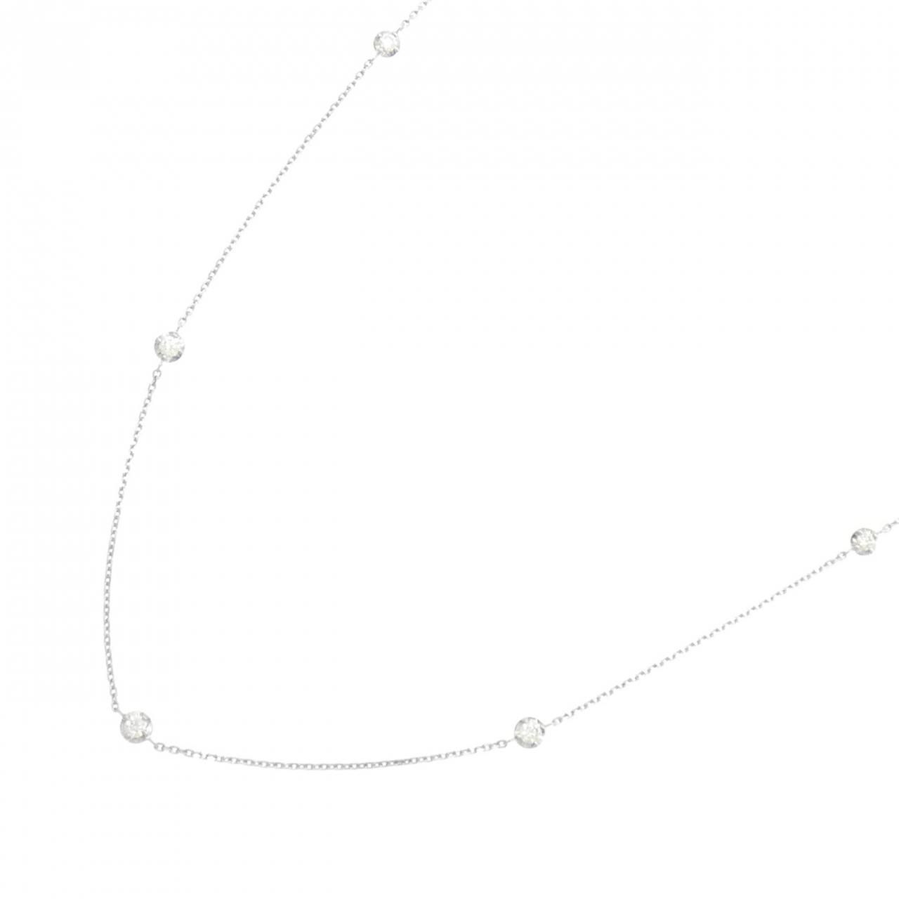 PT900/PT850 ダイヤモンド ネックレス 0.14CT - メルカリ