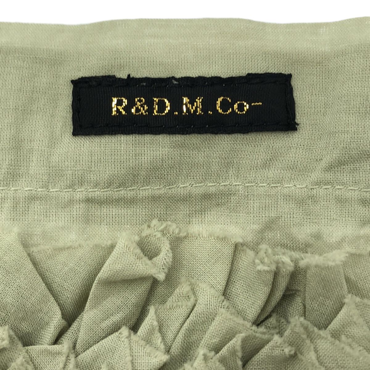 R - D.M.Co- マンズテーラー FRILL ONE SHOULDER BAG フリル ワンショルダーバッグ F Eucalyptus ユーカリピタス レディース DECORATOM_COM_BR