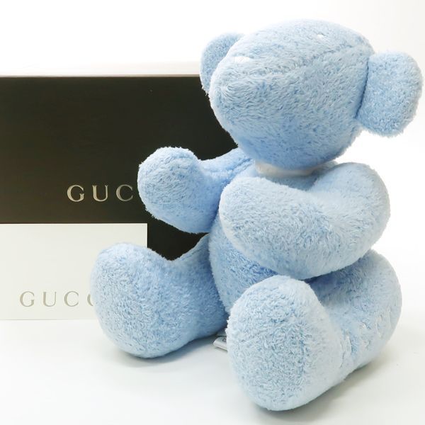 GUCCI baby テディベア ライトブルー 水色 クマ ぬいぐるみ 熊 美品 箱