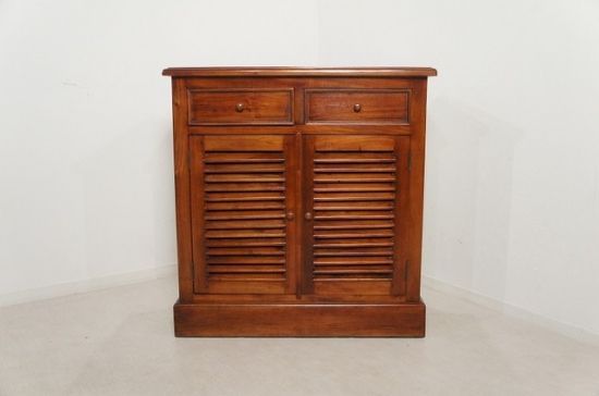 アンティーク調 レジスターカウンター ルーバー扉 2ドロワー oth-228-MAH