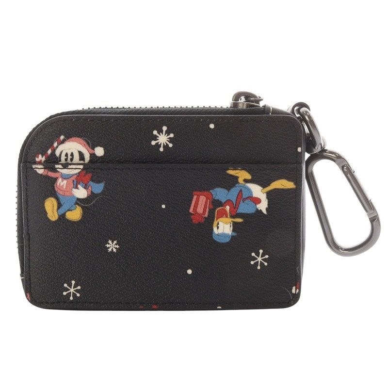 COACH Disney Lジップ キー ケース コーチ ミッキーマウス ドナルド
