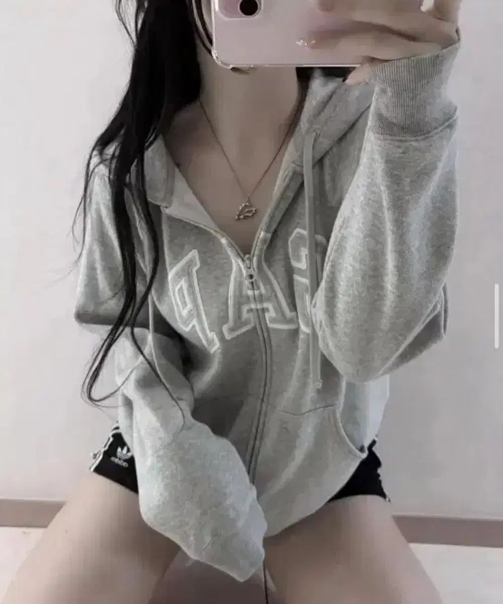 GAP x YZY ZIP-UP HOODIE L ダークグレー YEEZY GAP ZIP UP HOODIE