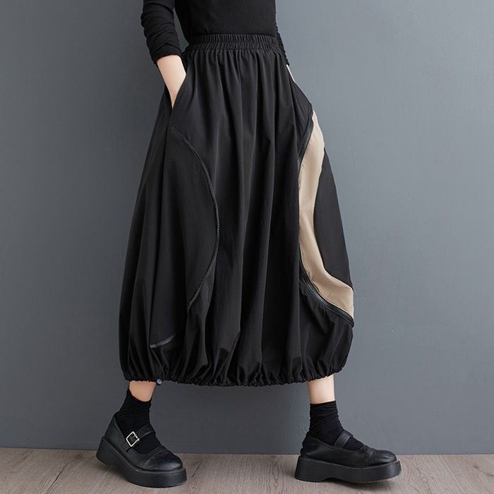 スカート レディース ボトムス ロングスカート 膝丈 配色 Aライン ト ひざ丈スカート ミモレ丈 通勤 着痩せ 優雅 秋冬 無地 美脚 可愛い きれいめ 女性用 韓国風 体型カバー 女性 大人 xkmilyx55 DZ20