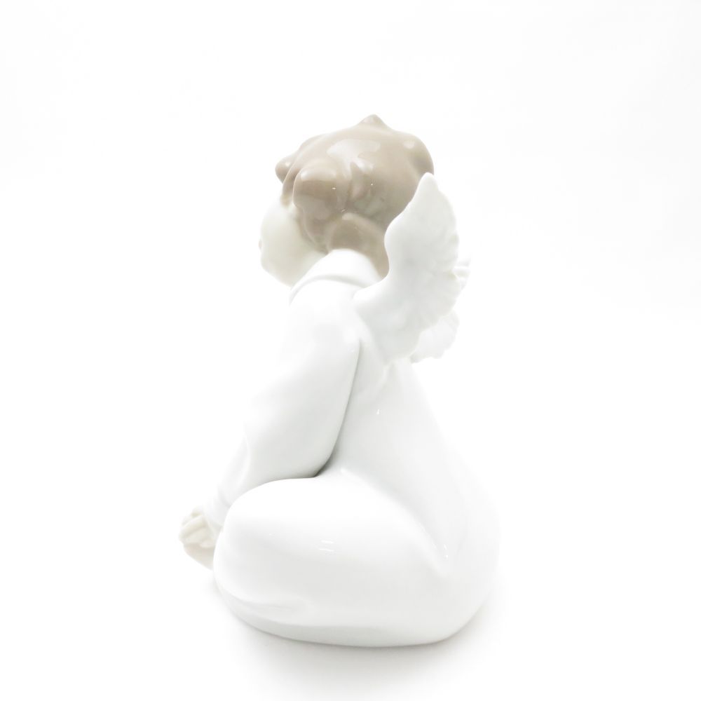 美品 LLADRO リヤドロ 4961 天使の考えごと（なんとかなるよ） フィギュリン 置物 陶器人形 天使 SC7979C2 美品 LLADRO リヤドロ 4961 天使の考えごと（なんとかなるよ