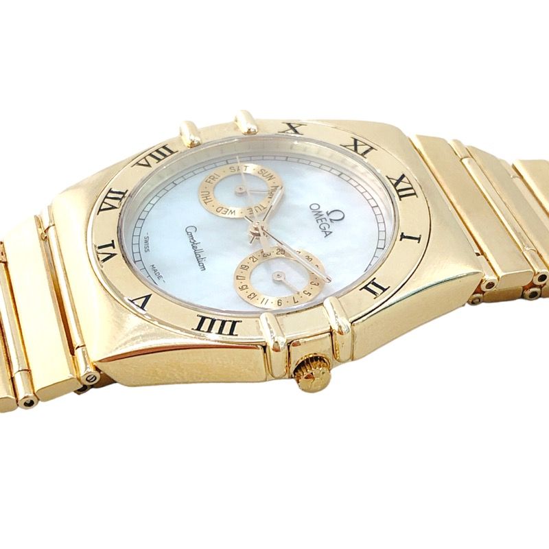 オメガ OMEGA コンステレーション ホワイトシェル 396.1071 K18イエローゴールド 750YG×ホワイトシェル クオーツ レディース 腕時計