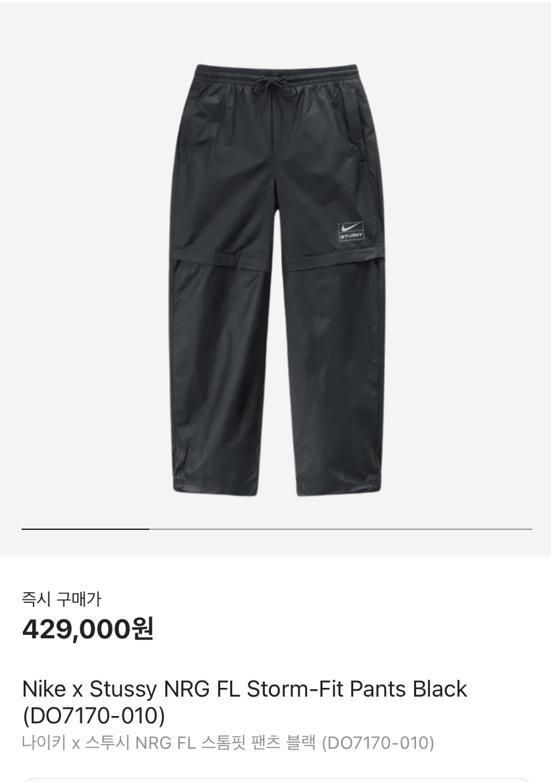 【雷市場（ポンジャン）商品韓国直送】Nike(ナイキ） STUSSY(ステューシー) ストームフィット パンツ L