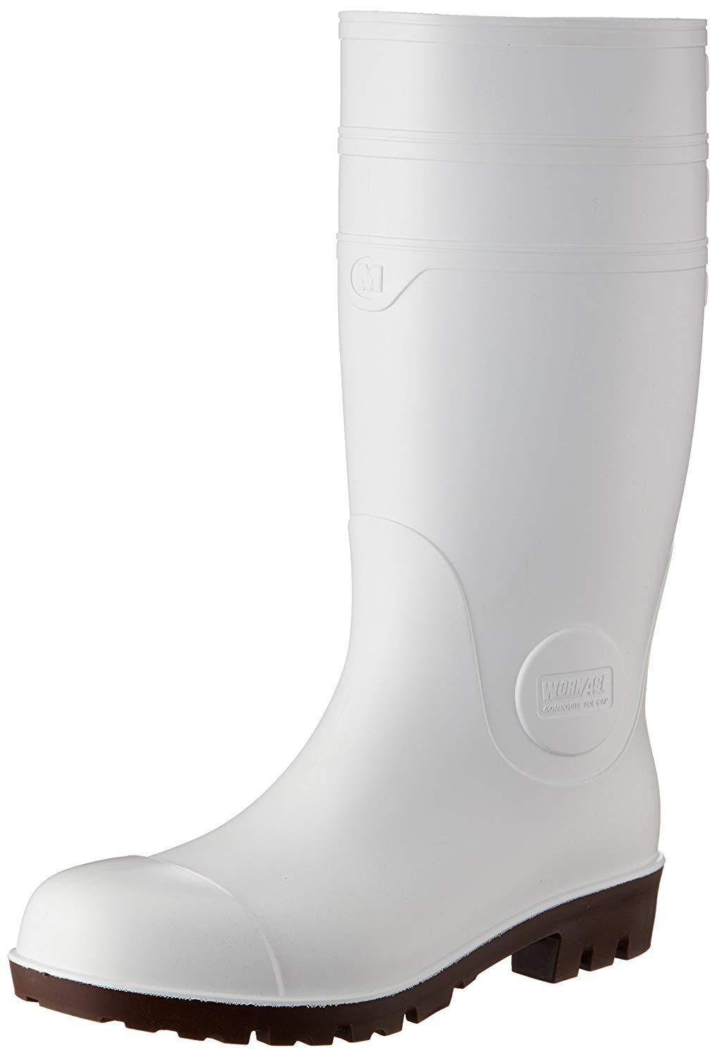 【新品・2営業日で発送】midori-anzen ミドリ安全 耐油・耐薬 安全長靴 ワークエース NW1000スーパー ホワイト 24.5CM