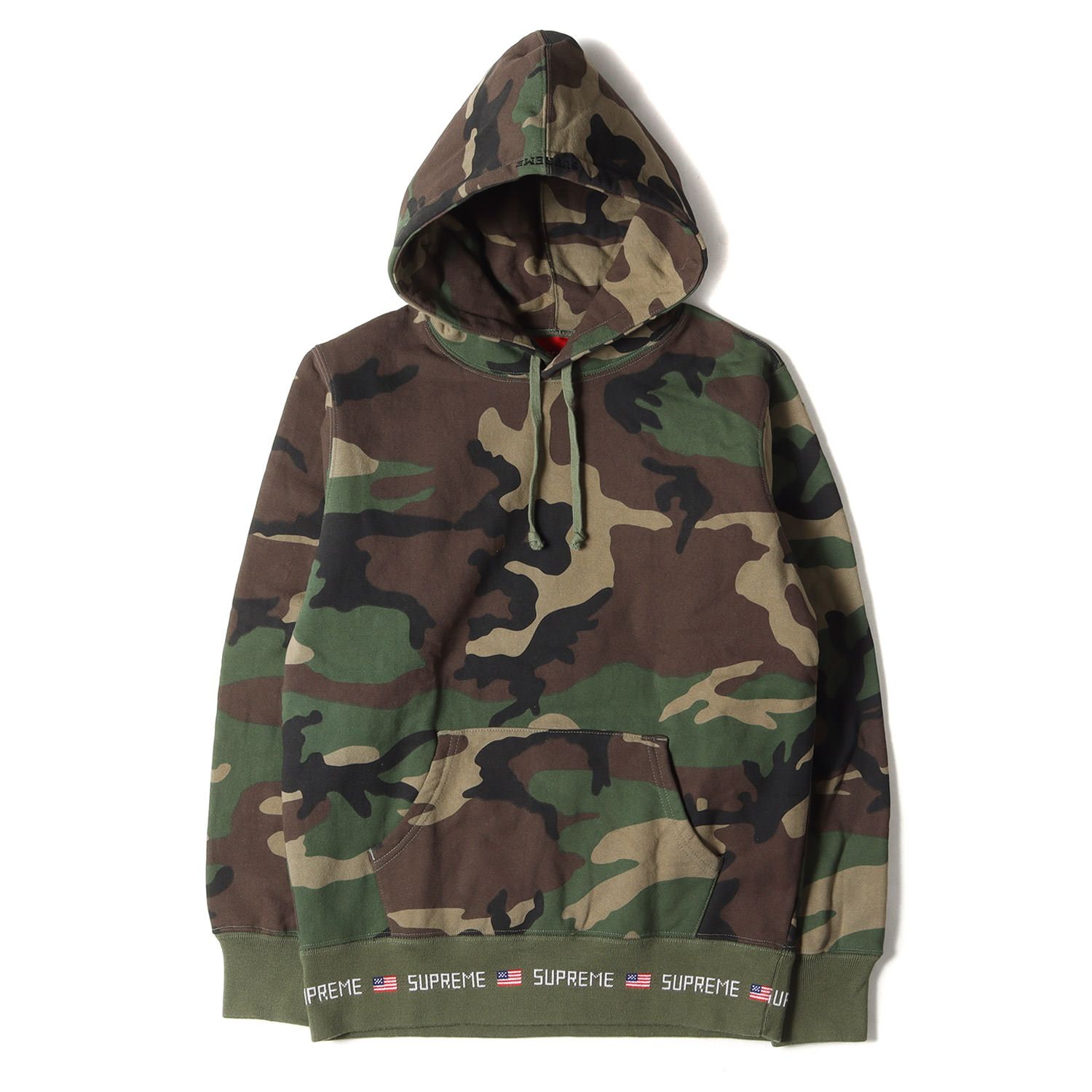 美品 Supreme シュプリーム パーカー サイズ:S 15AW リブ ロゴ 