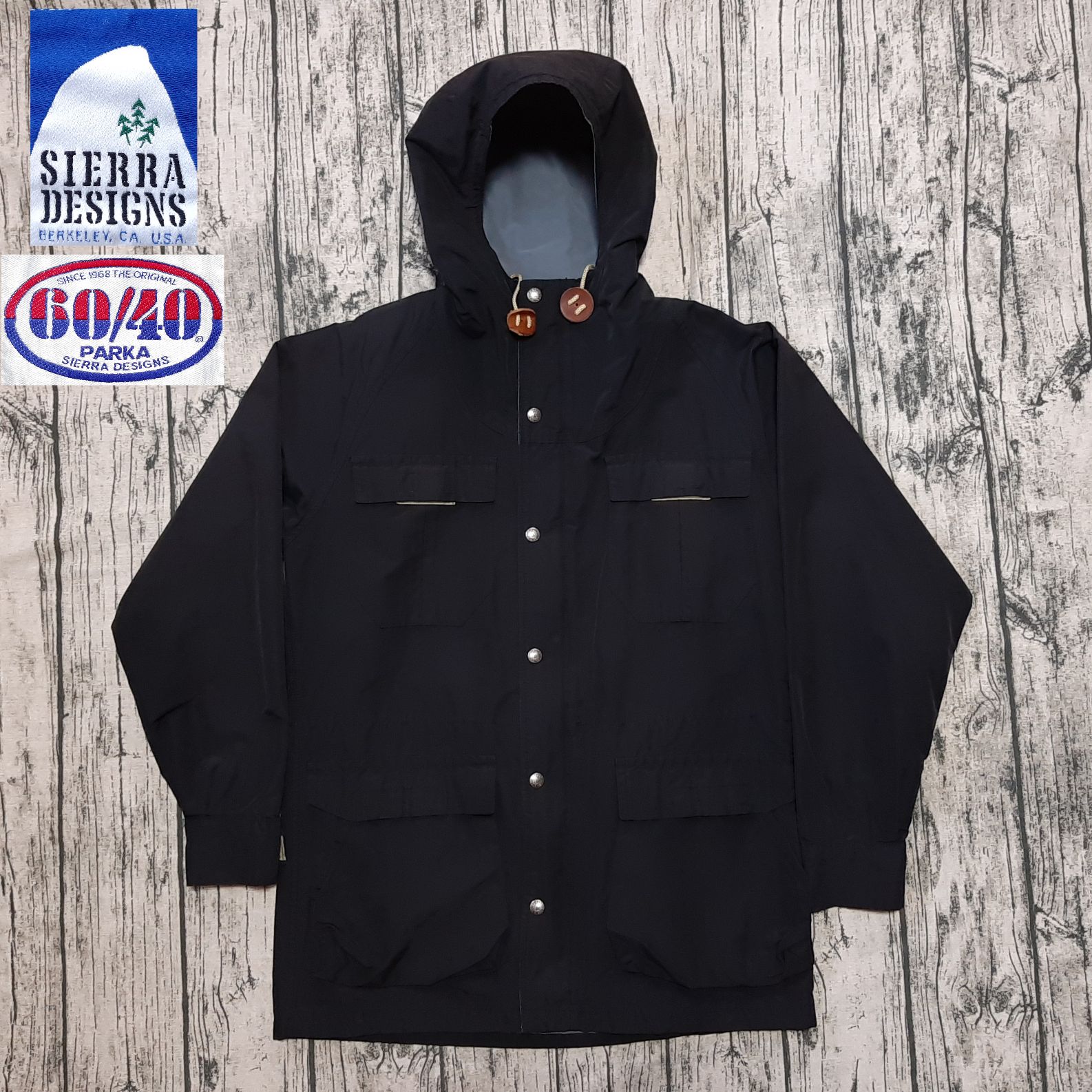 90s 3本杉 SIERRA DESIGNS 60|40 マウンテンパーカー 黒